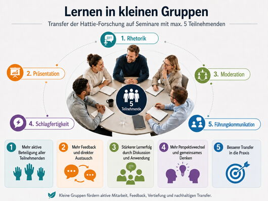 Infografik Lernen in kleinen Gruppen