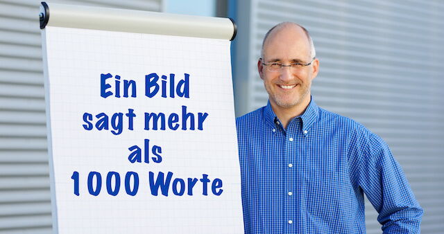 Mann am Flipchart